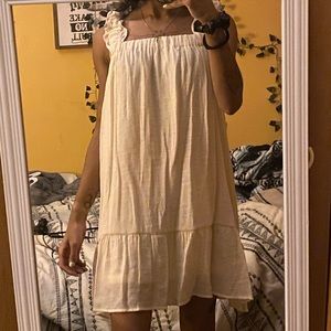 Pale pink baby doll dress